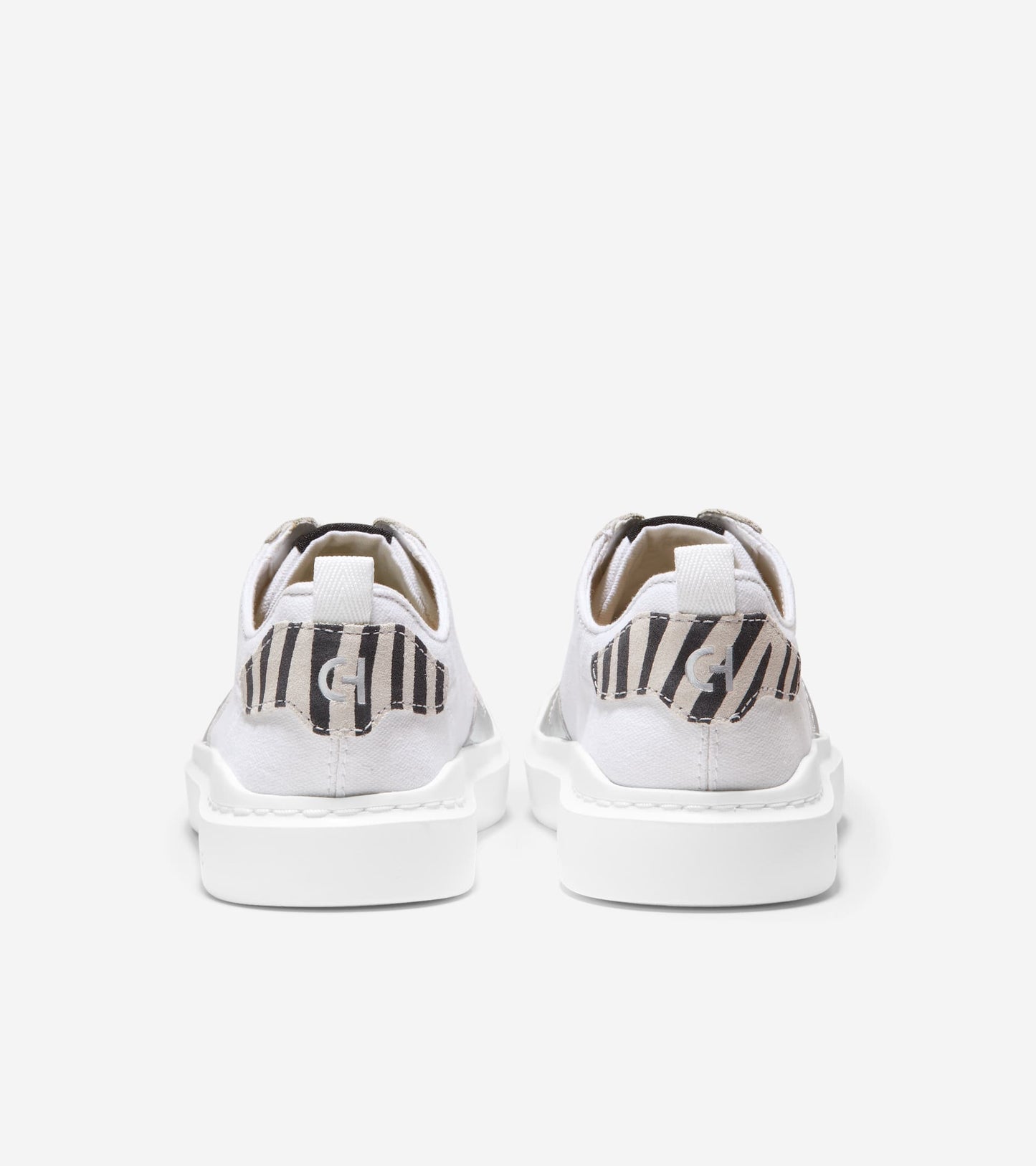 W23376:OPTIC WHITE / PRINTED ZEBRA / SILVER / OPTIC WHITE OS