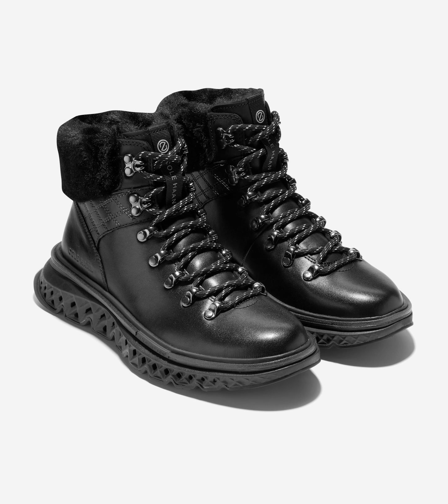 W28155:BLACK LEATHER/BLACK WP