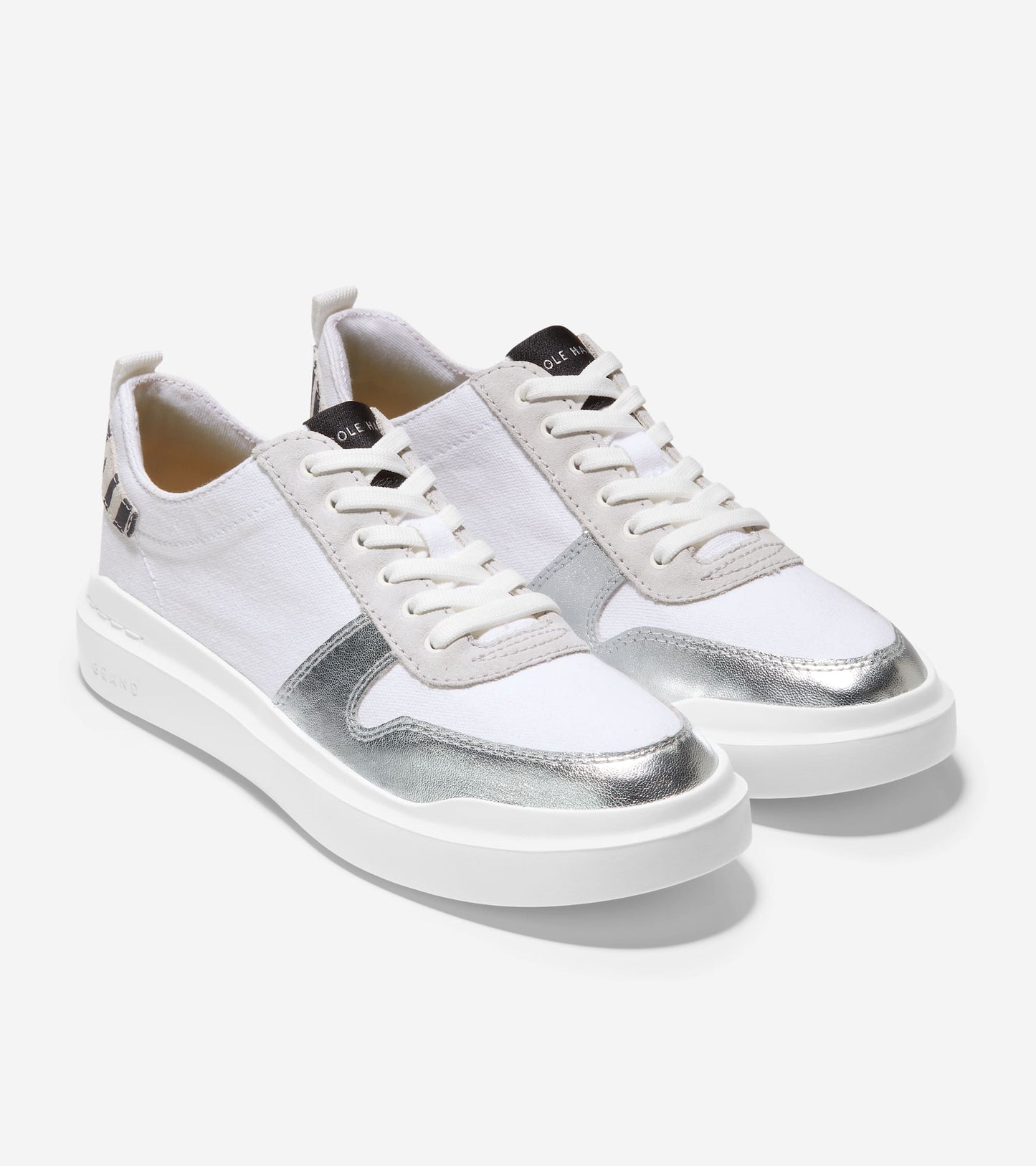 W23376:OPTIC WHITE / PRINTED ZEBRA / SILVER / OPTIC WHITE OS