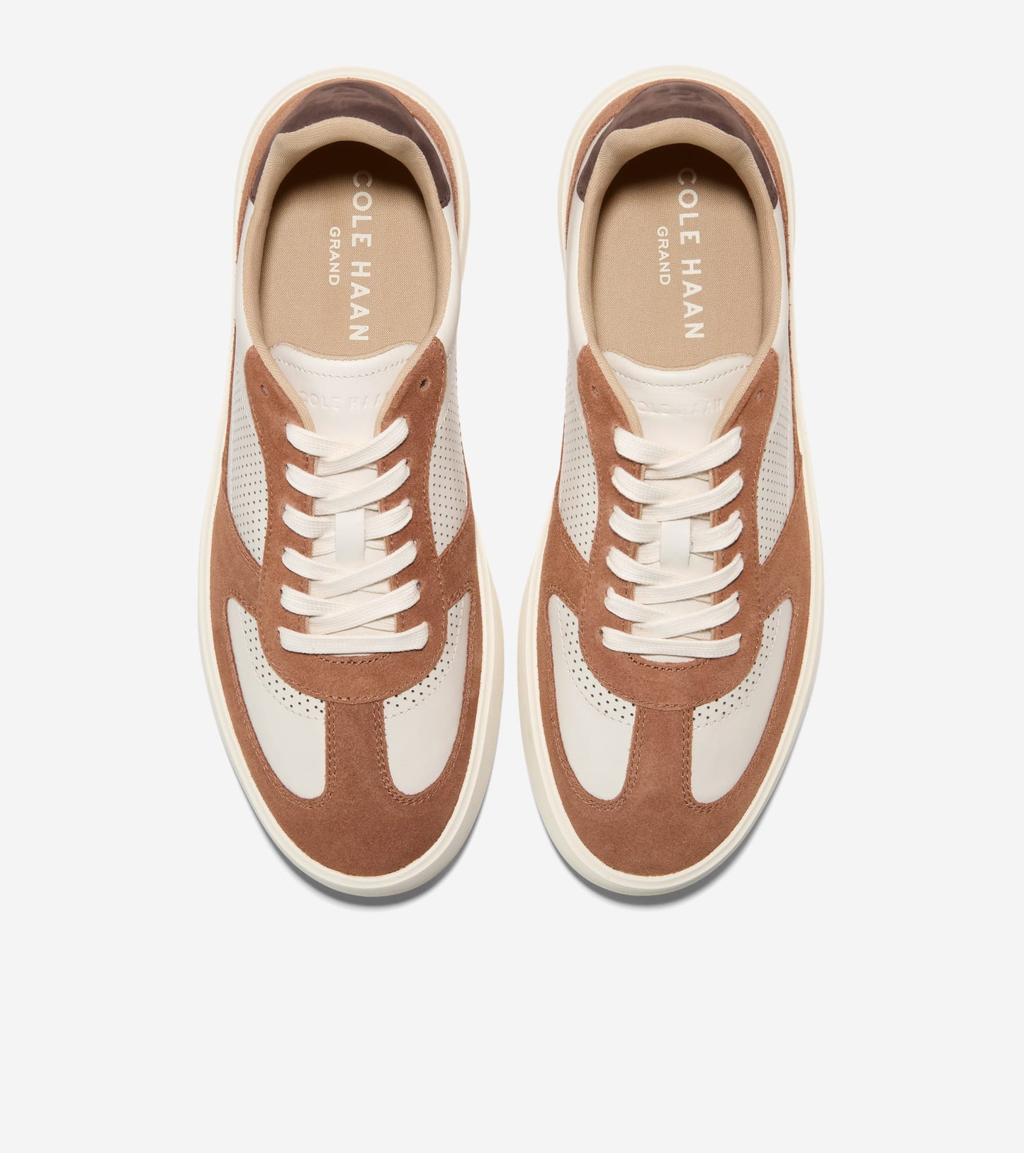 C40238:BRITISH TAN/DK CHOCOLATE/IVORY