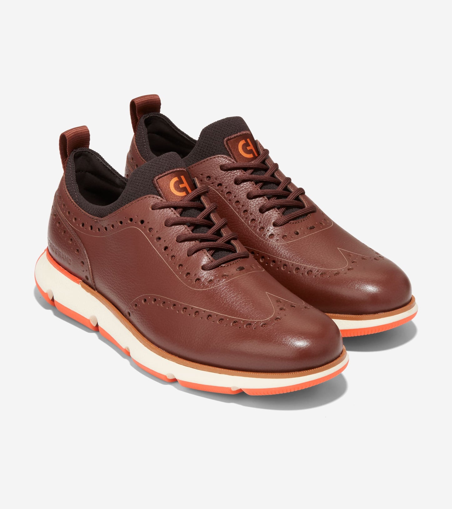 C37212:WOODBURY/DARK CHOCOLATE/SCARLET ORANGE
