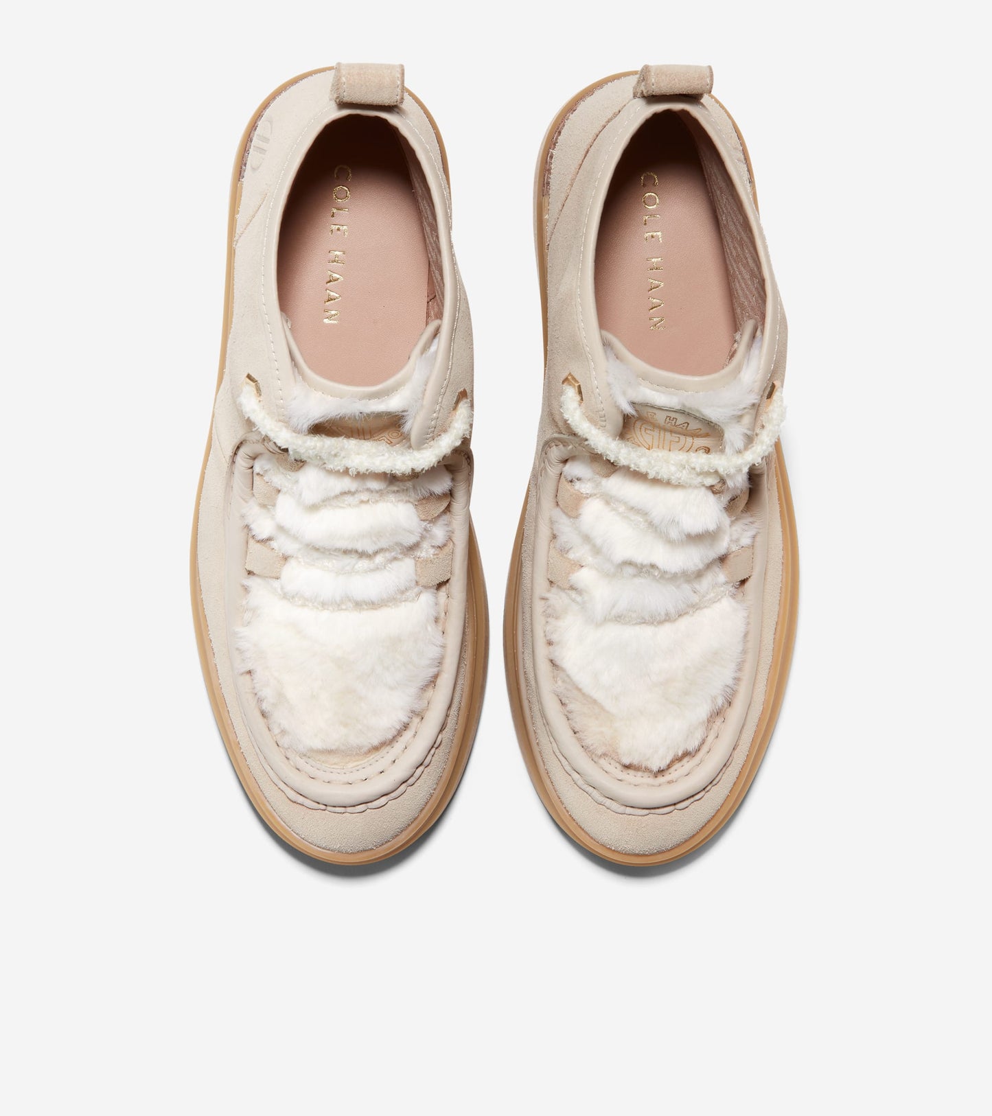 W28156:ANGORA WP SUEDE/NATURAL SHEARLING