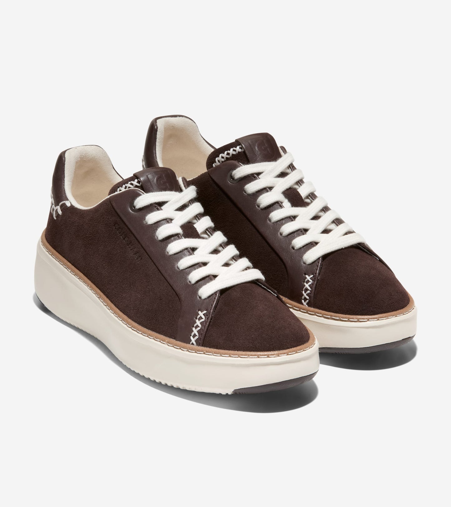 W34496:CH DK CHOCOLATE SUEDE/ CH DK CHOCOLATE LTHR/ IVORY