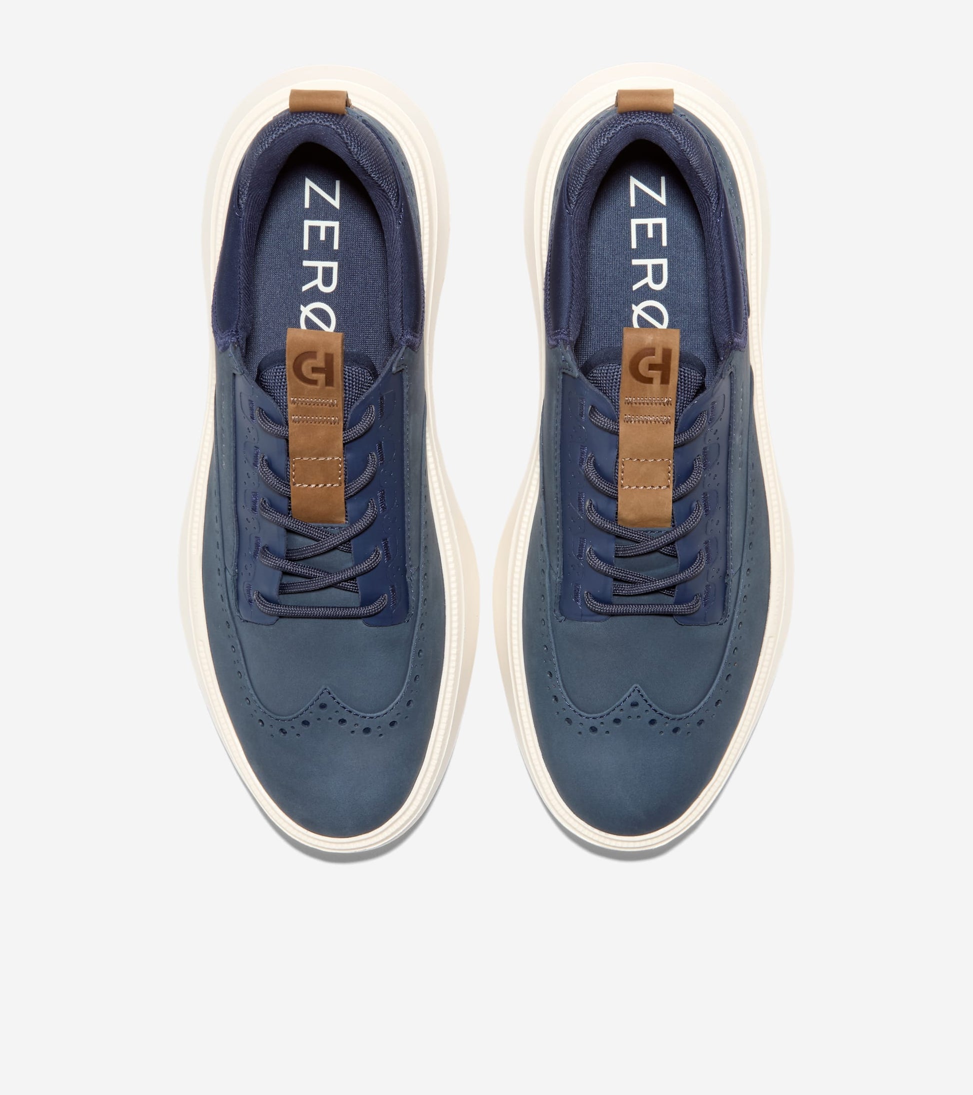 C43871:NAVY BLAZER NUBUCK / CH GOLDEN HONEY / IVORY