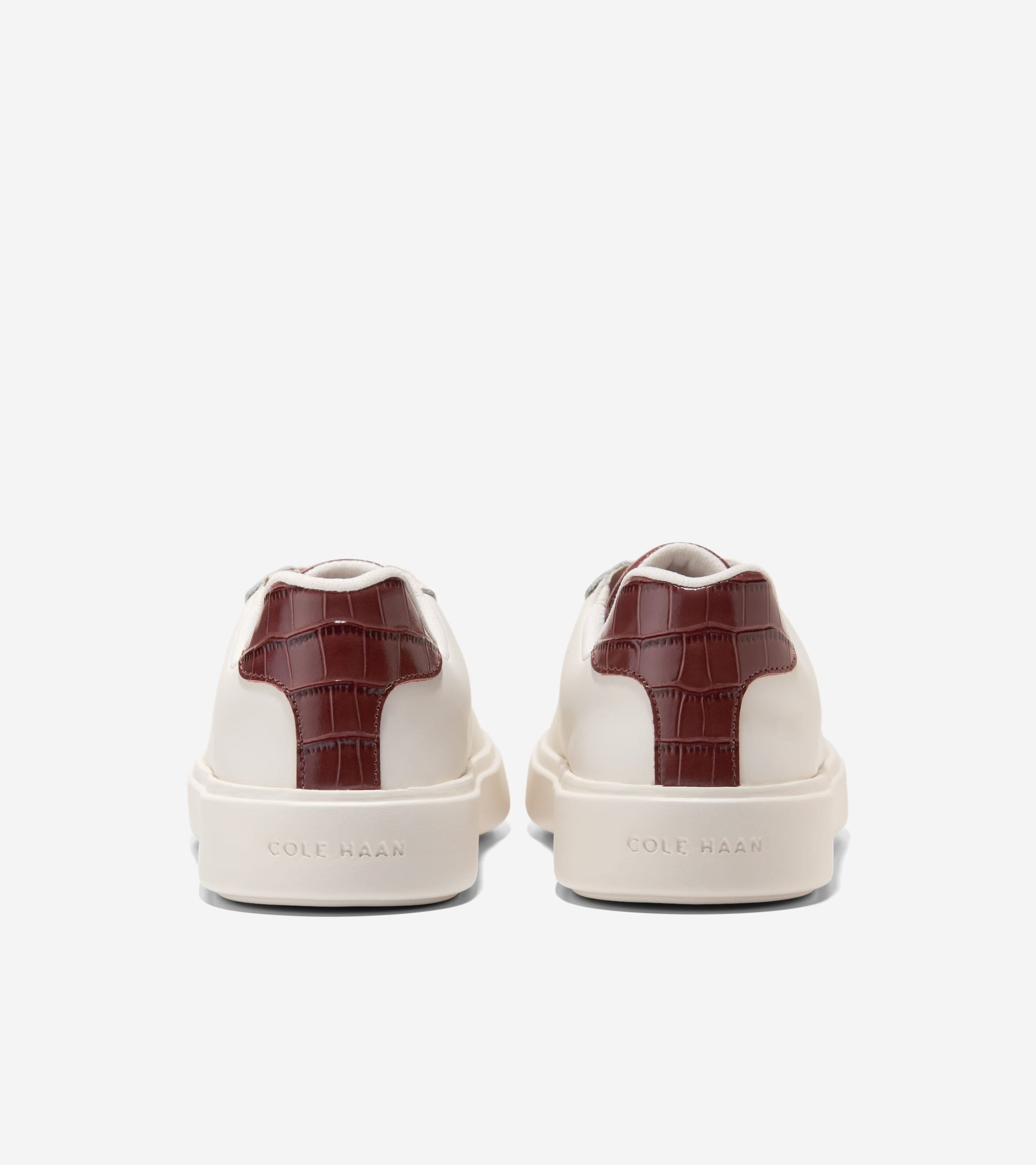 W35995:CH POWDER LTHR / CH MAHOGANY CROC PRINT LTHR