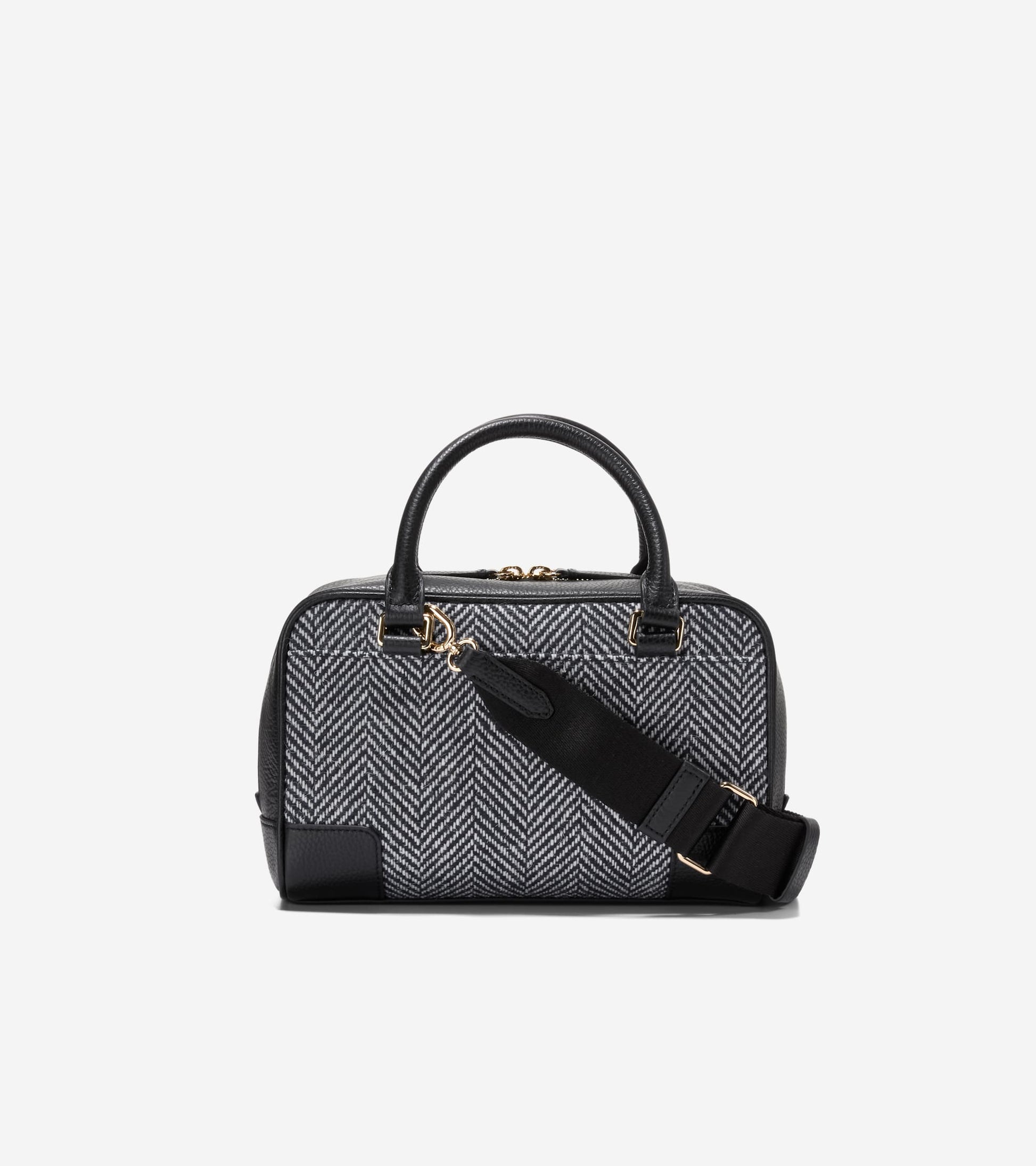 U07764:HERRINGBONE TWEED/ BLACK:0000