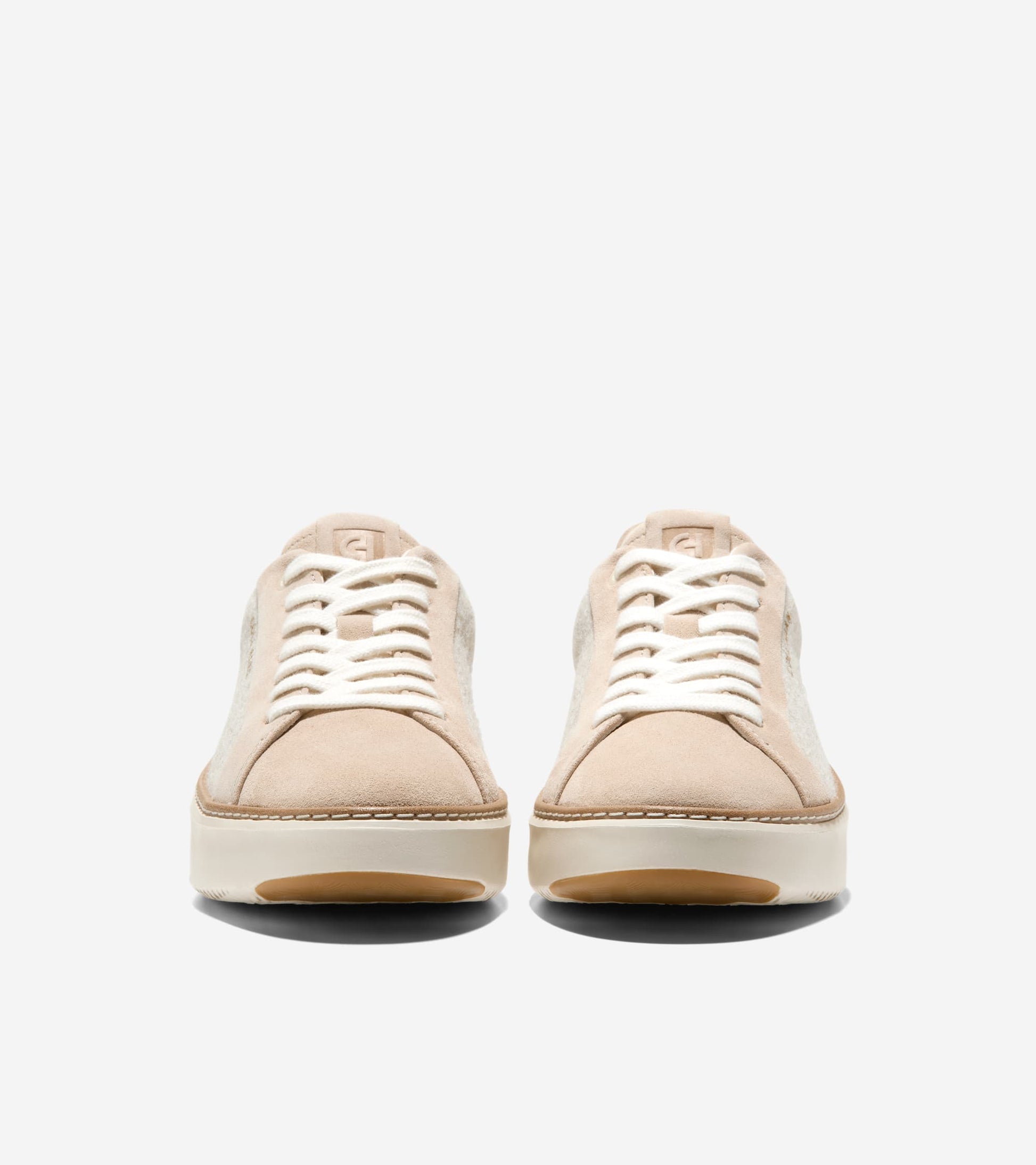 W34761:CH LT SESAME SUEDE/WOOL/IVORY