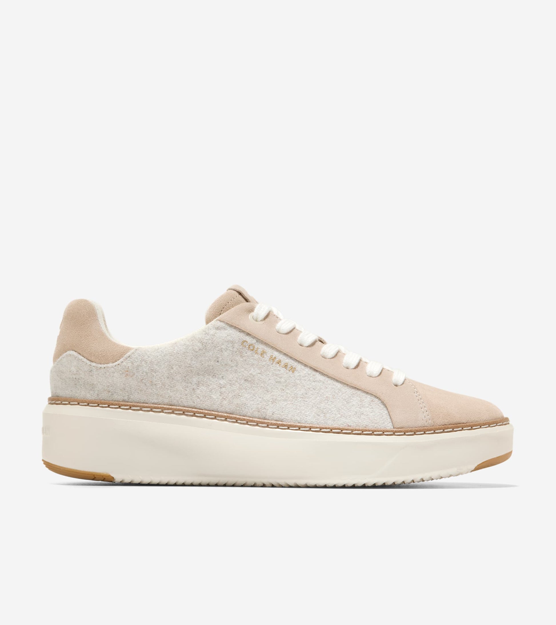 W34761:CH LT SESAME SUEDE/WOOL/IVORY