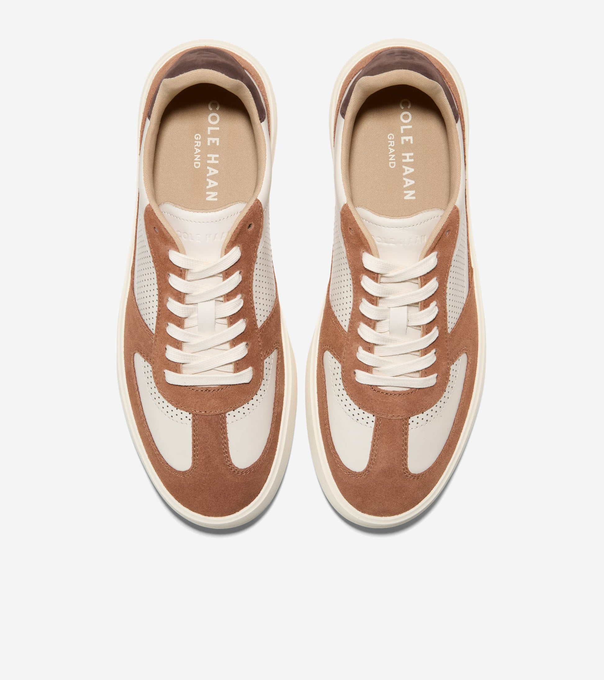 C40238:BRITISH TAN/DK CHOCOLATE/IVORY