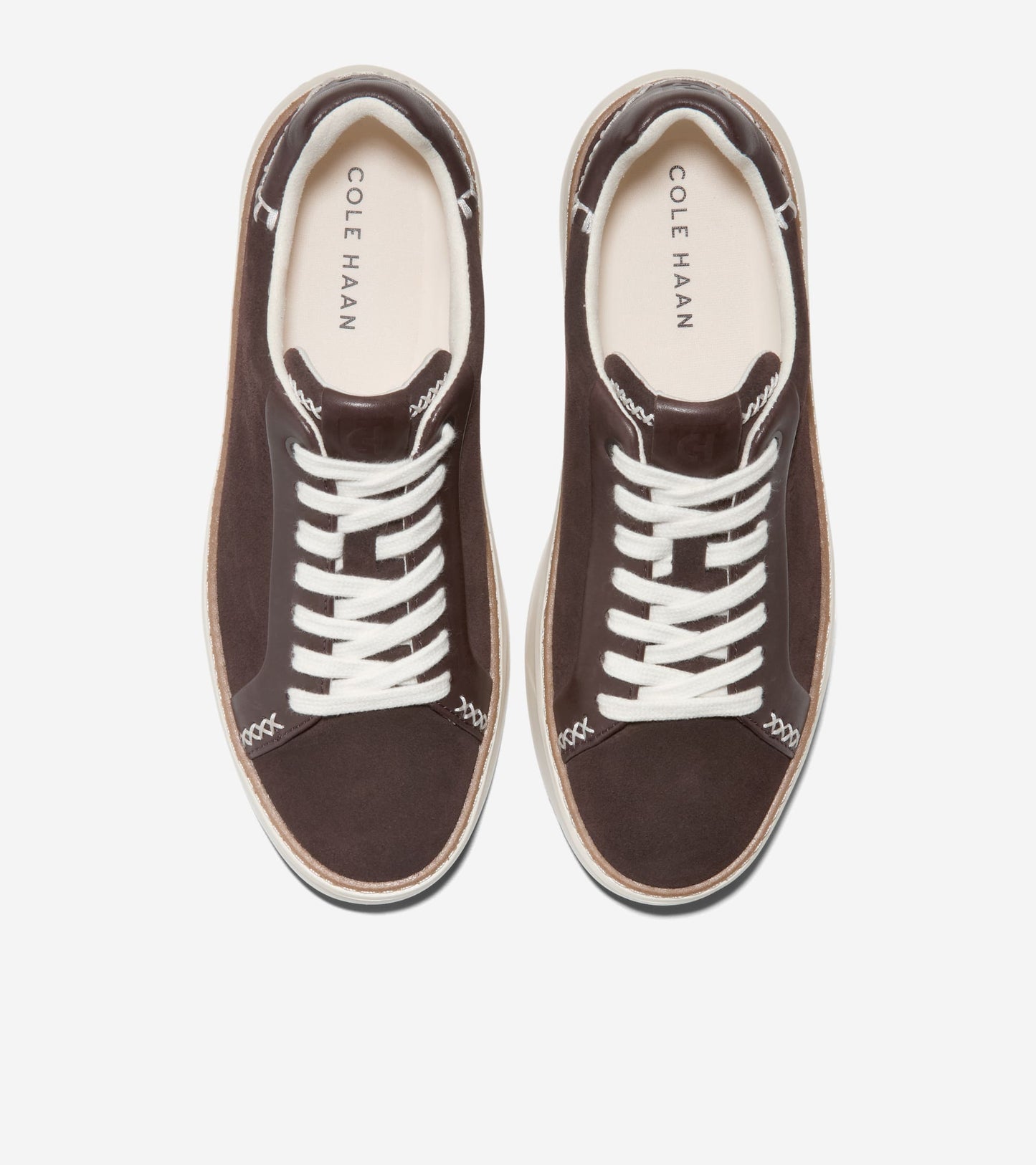 W34496:CH DK CHOCOLATE SUEDE/ CH DK CHOCOLATE LTHR/ IVORY