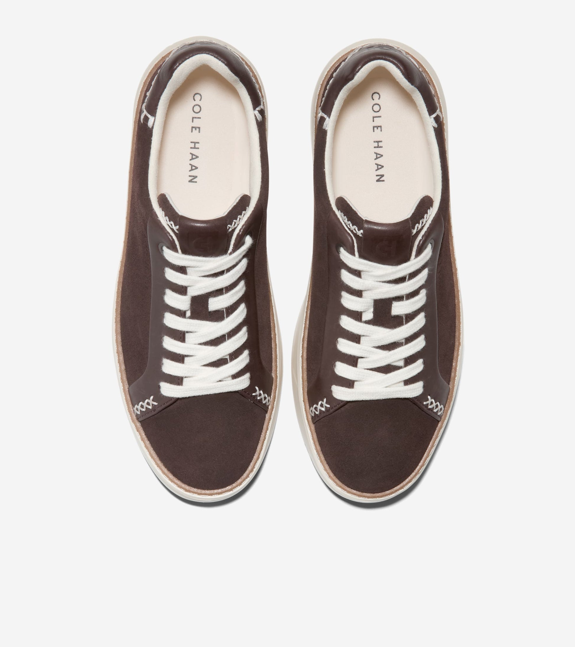 W34496:CH DK CHOCOLATE SUEDE/ CH DK CHOCOLATE LTHR/ IVORY